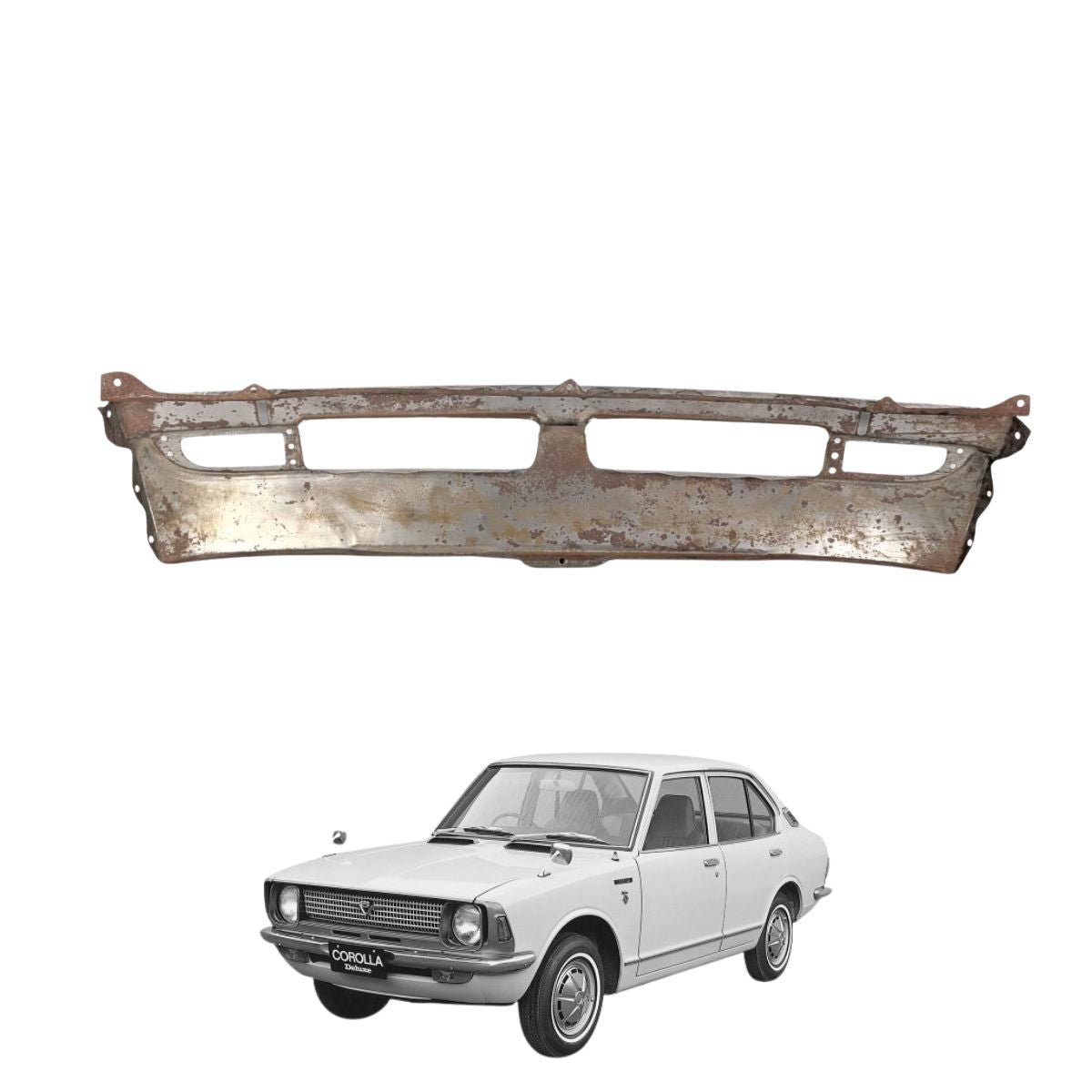 FRONT BUMPER SHEILD COROLLA 74