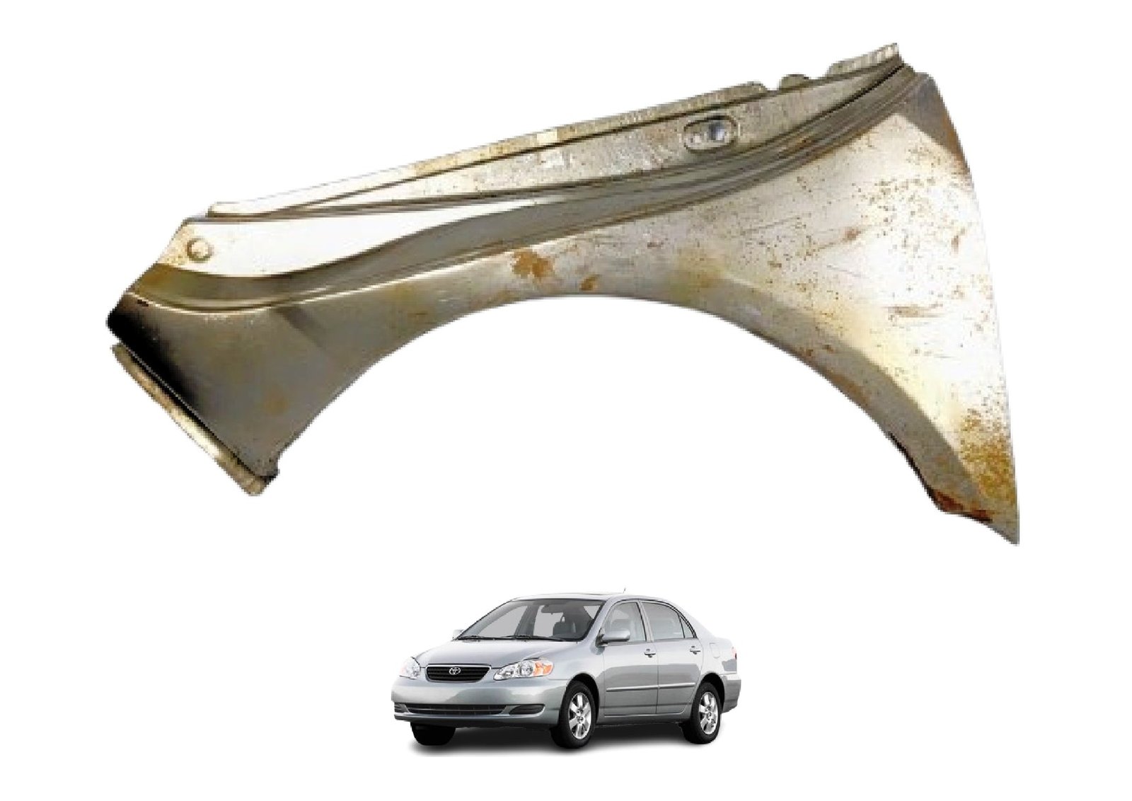 SIDE PANEL PIECE COMPLETE COROLLA 2002-2008